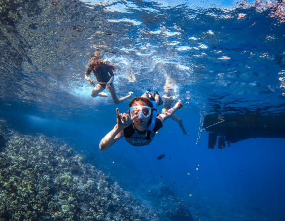 students-snorkeling-ocean-hawaii-laurenfritz