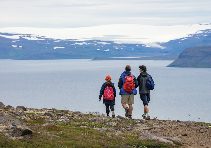 students-iceland-coast-walking