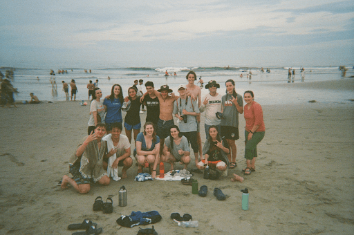 vietnam group photo on the beach--a daily routine